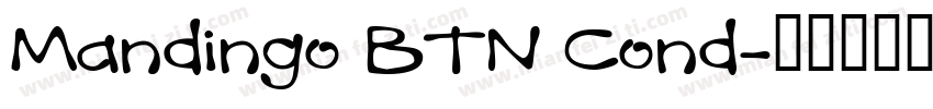 Mandingo BTN Cond字体转换